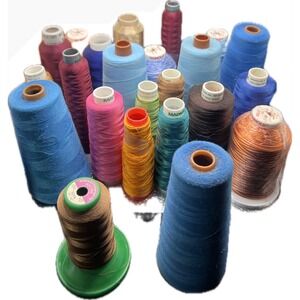 Bulk Sewing Embroidery Thread Lot Madeira Isacord Gunold Rayon Polyester Spools